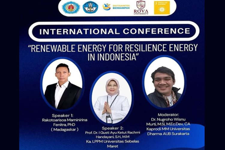 Konferensi internasional energi terbarukan Universitas Dharma AUB Surakarta 2026